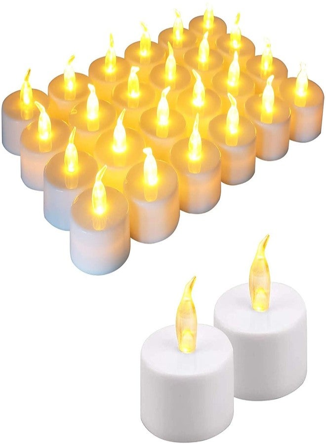 SEER Candle Light 24 Pcs Acrylic Flameless & Smokeless Decorative Tea Light Candles, Perfect for Home Decoration, Diwali Light - Image 2